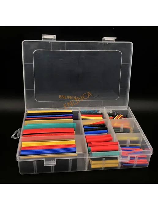 Нет бренда Набор термоусадочных трубок 560шт в коробке, цвет 560pcs In, 560 шт, 560 шт, фото 3