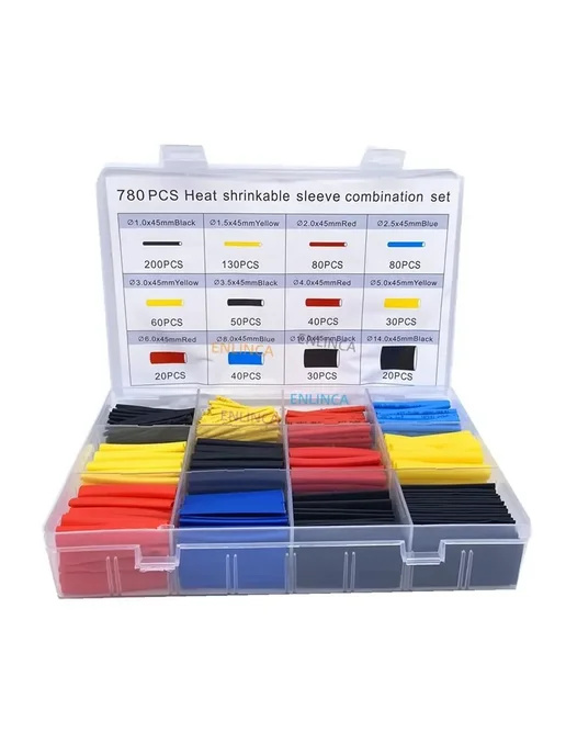 Нет бренда Набор термоусадочных трубок 560шт в коробке, цвет 560pcs In, 530 шт, фото 6