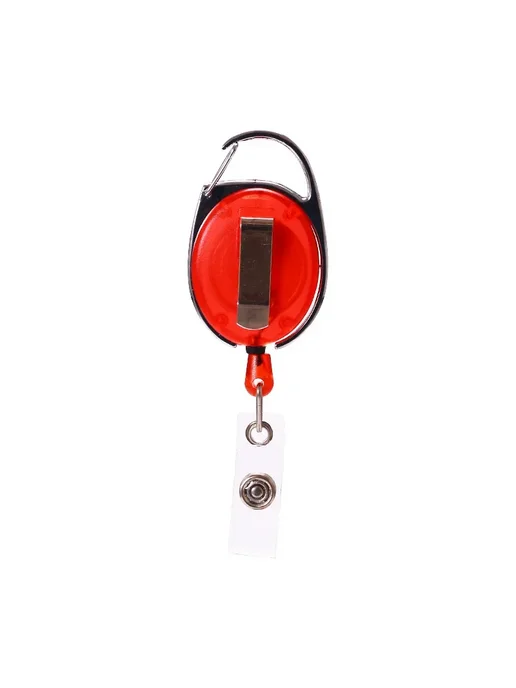 eTya Прозрачный держатель для карт, выдвижной бейдж No metal clip, красный, фото 7