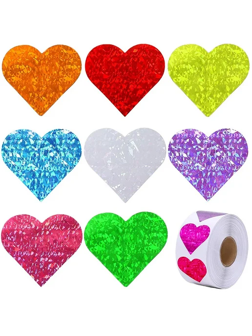 Нет бренда Набор наклеек в форме сердца QY865-50pcs, 86550 шт, фото 3