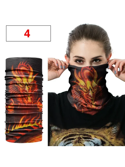 Черный спортивный шарф Balaclava, Цвет 4, черный