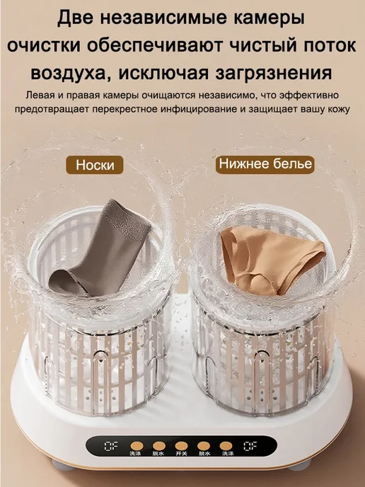 Розовая многофункциональная портативная стиральная машина, розовый, фото 2