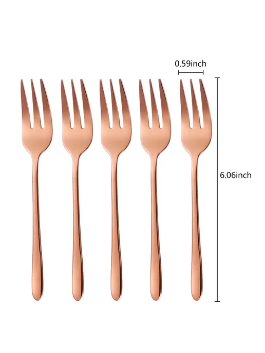 TD Home Вилки из нержавеющей стали 4pcs Gold, 5 шт
