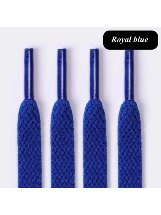 SMATLELF Шнурки для кроссовок Royal blue, 120 см, синий