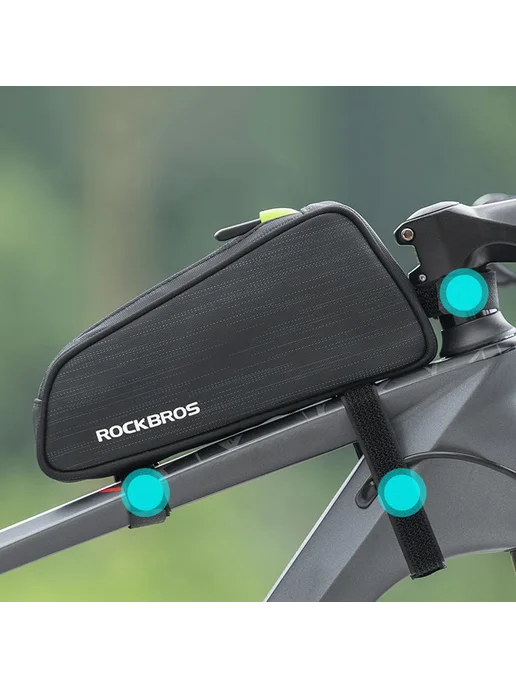 Rockbros Велосумка для передней трубы 1.1 л, 1,1 л, фото 6