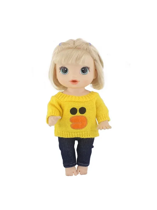 NURVACO Свитер + штаны для куклы Baby Alive 01, бежевый, фото 4