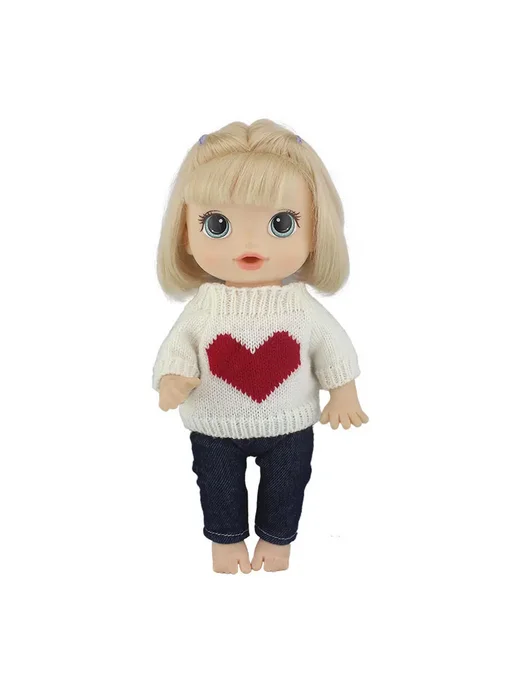 NURVACO Свитер + штаны для куклы Baby Alive 01, бежевый, фото 6