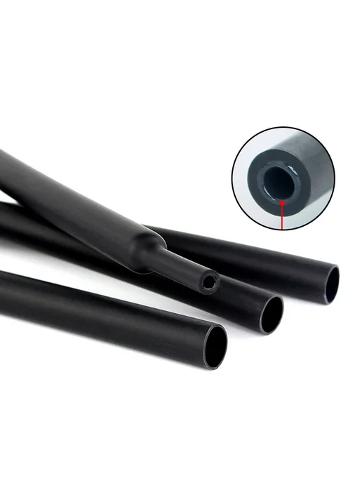 Термоусадочная трубка RIERPSI 4-72 мм, 6mmx1 meter, черный, черный, фото 2