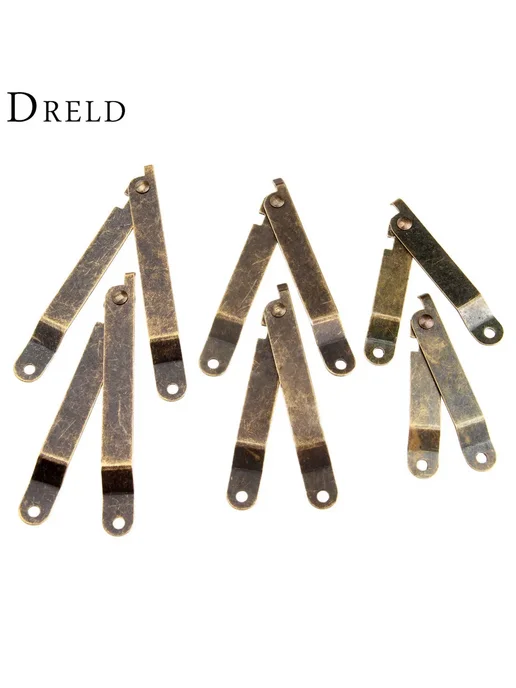 DRELD Петли бронзовые античные 67x11mm 2 шт, 2 шт