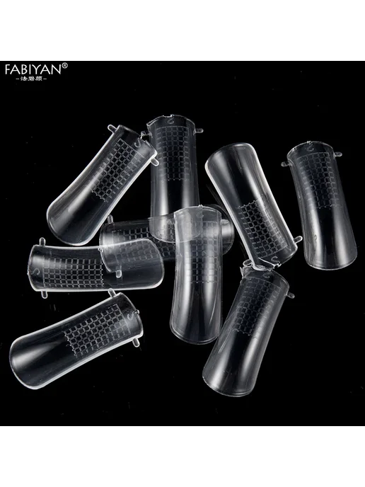 FABIYAN Формы для наращивания ногтей, 5 шт, серебро, 5 шт, фото 5