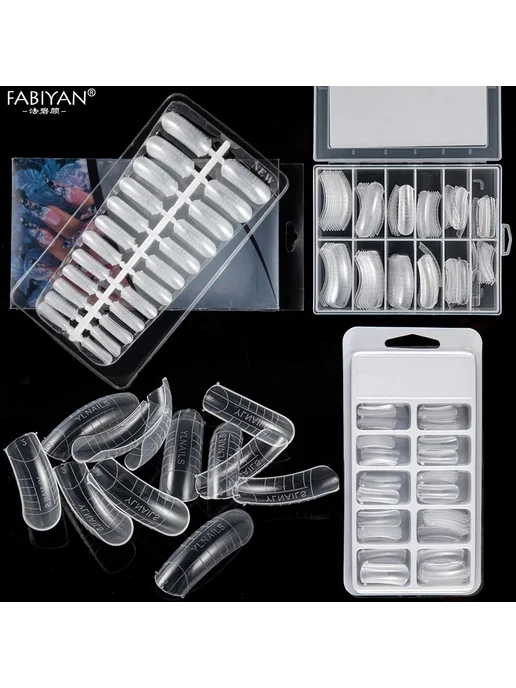 FABIYAN Формы для наращивания ногтей, 5 шт, серебро, 5 шт, фото 7