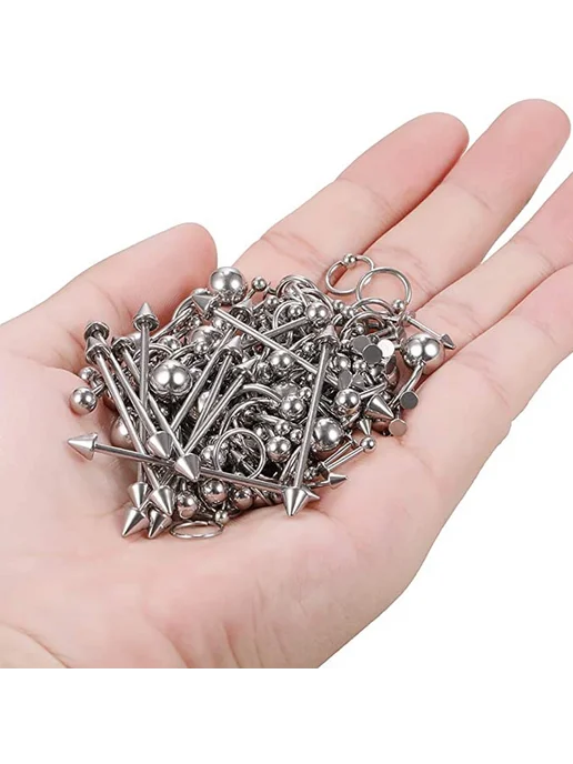 Нет бренда Пирсинг для носа 16G 1.2mm, 6mm, 3mm, A, 16 г, фото 5