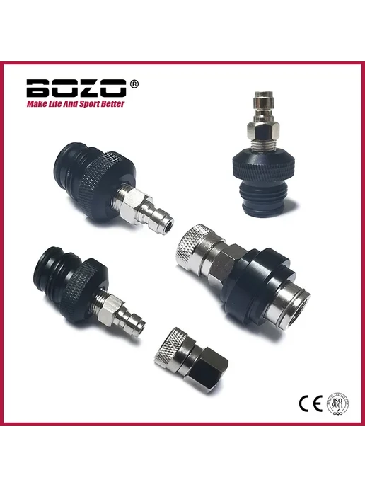 BOZO Адаптер G1 2-14 8mm Male Plug для пейнтбольного маркера, серый, фото 2