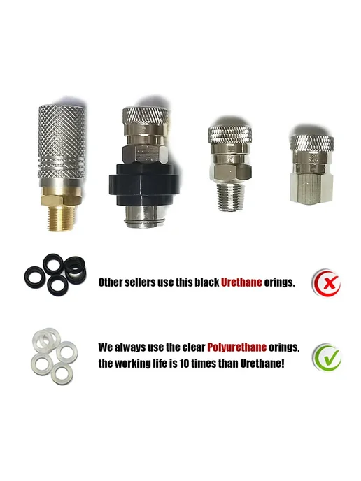BOZO Адаптер G1 2-14 8mm Male Plug для пейнтбольного маркера, серый, фото 6