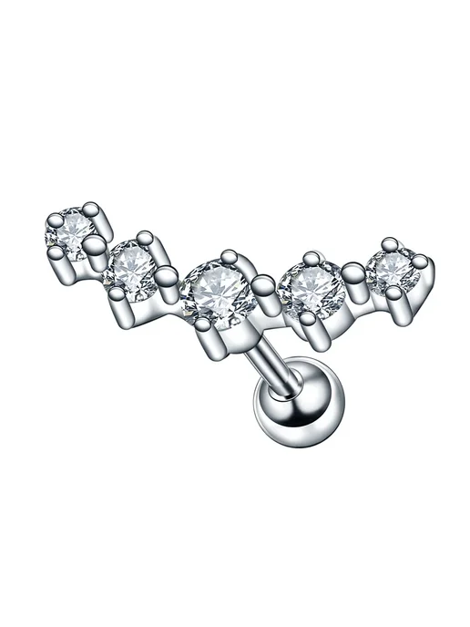Нет бренда Серьги для пирсинга стальные, Style3, 10mm, 6mm, 4mm, 16g, 16 г, фото 5