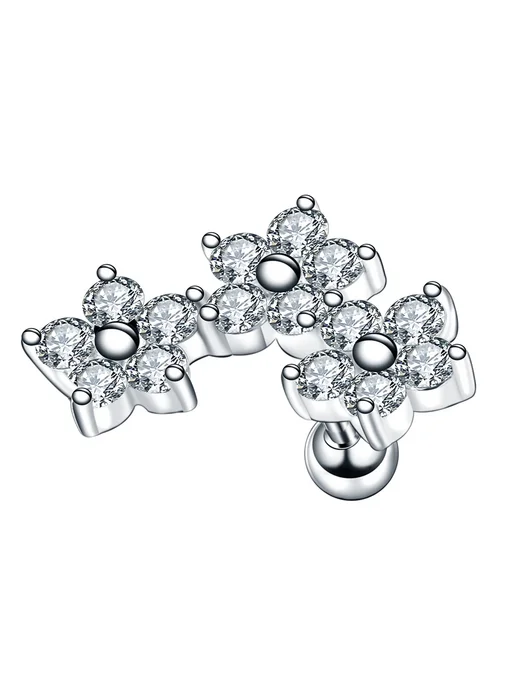 Нет бренда Серьги для пирсинга стальные, Style3, 10mm, 6mm, 4mm, 16g, 16 г, фото 7