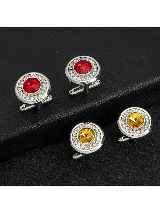 chyvenee Запонки с кубическим цирконием Men gift, вариант, фото 3