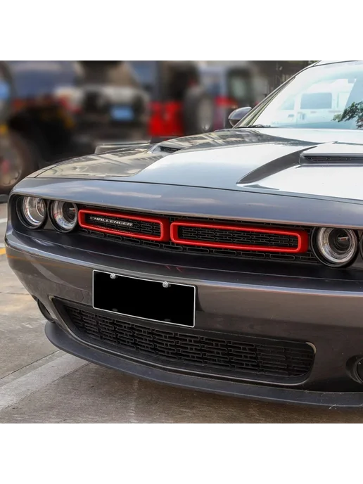 wz heng Красная передняя решетка-гриль, Задняя отделка для Dodge Cha, красный, фото 7