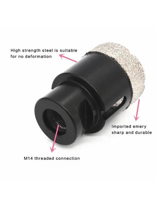 louCnloin Колонковое буровое долото M14, 14mm, Колонковое 14mm, фото 4