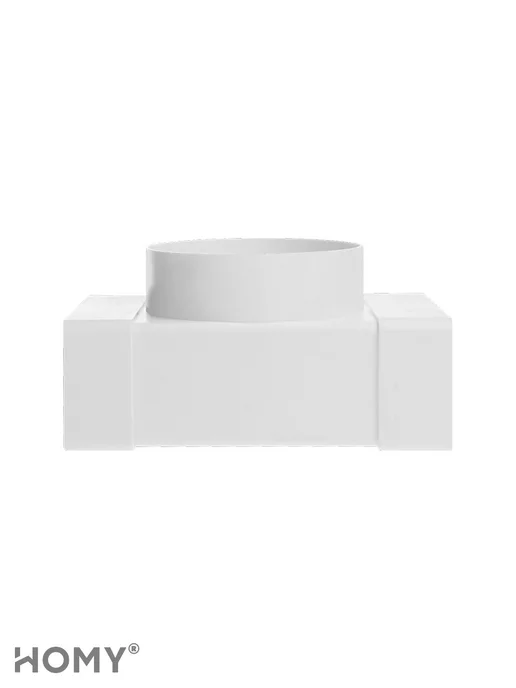 HOMY AIR Тройник 60×120 с фланцем D100, T60120-100F, 60x120, фото 7