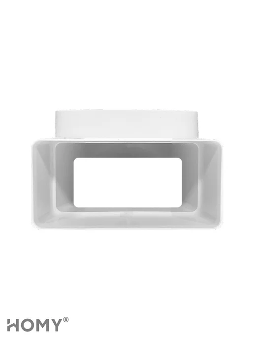 HOMY AIR Тройник 60×120 с фланцем D100, T60120-100F, 55x110, фото 6