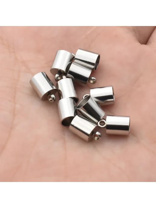 Alisaya Фурнитура ювелирная из нержавеющей стали, Silver, Hole 3.0mm, серебристый, фото 5