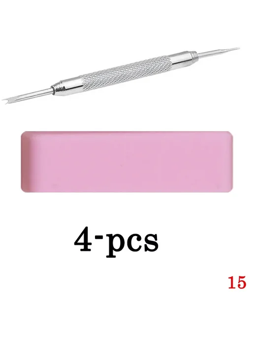 qinband Силиконовые ремешки для часов 4pcs-15 19 мм, 4 шт