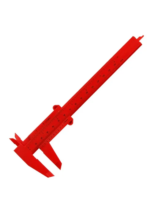 SHENGMEIYU Штангенциркули 0-150 мм, двойная линейка, пластиковая линейк, красный