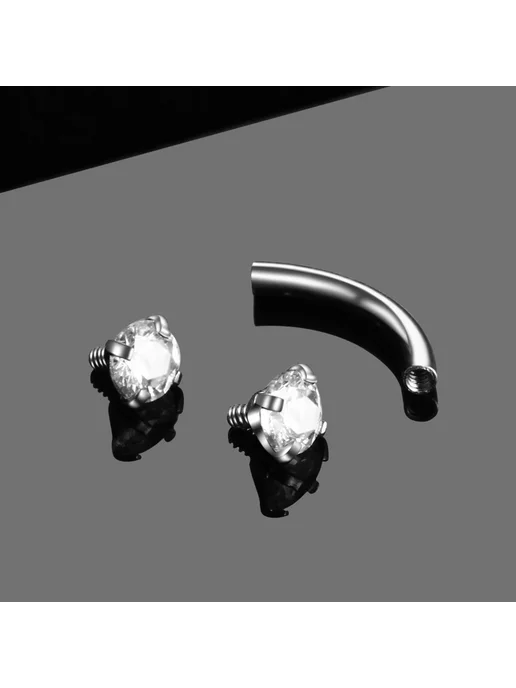 Нет бренда Стальное пирсинг для бровей, губ, ушей Bijoux 16г, Style2, 16 г, фото 7