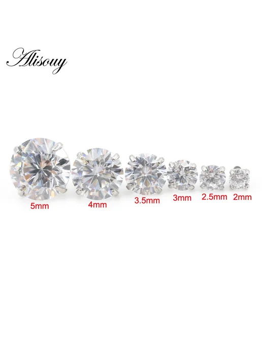 Alisouy Пирсинг для губ CZ 3mm, Steel Color, 6mm, фото 5