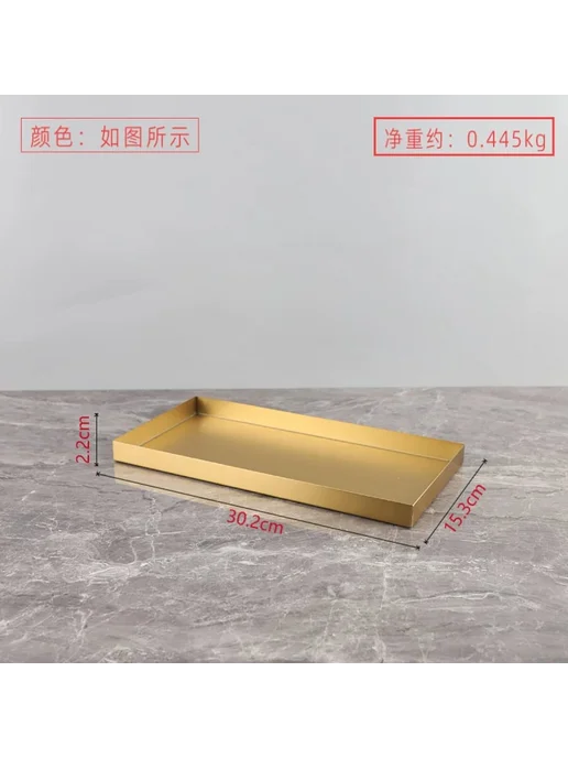 Нет бренда Геометрическая металлическая, 30.2×15.3 средний золотой, 30.2x15.3