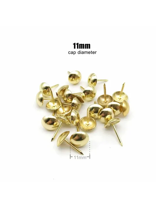 HZYUEGOU Гвозди для обивки golden cap dia 8mm 25 шт, 25 шт, фото 4