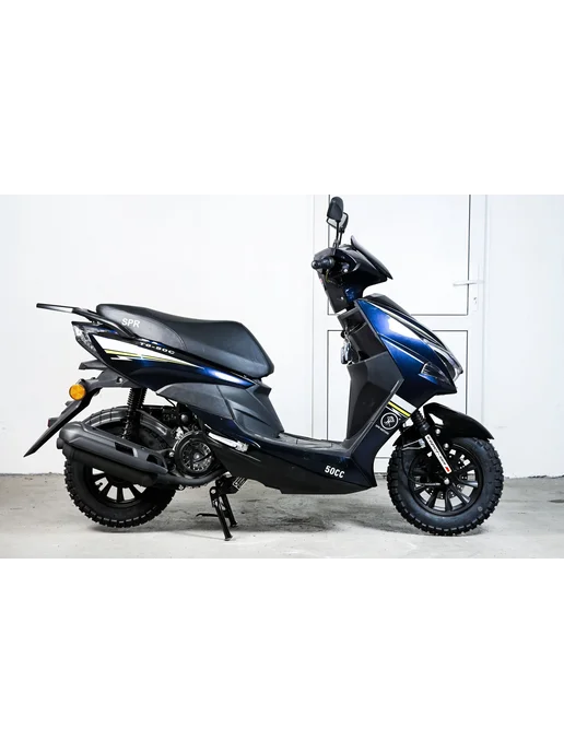 Скутер SPRMOTORS FS+ T6-50C 49cc (125 см3) с гарантией, синий, фото 4