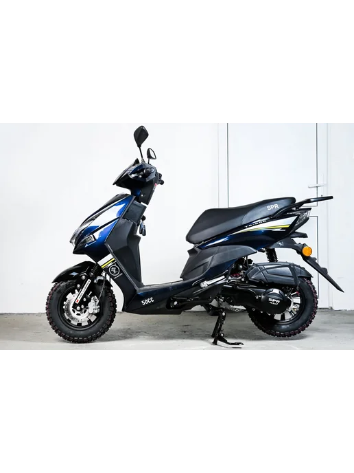 Скутер SPRMOTORS FS+ T6-50C 49cc (125 см3) с гарантией, синий, фото 5