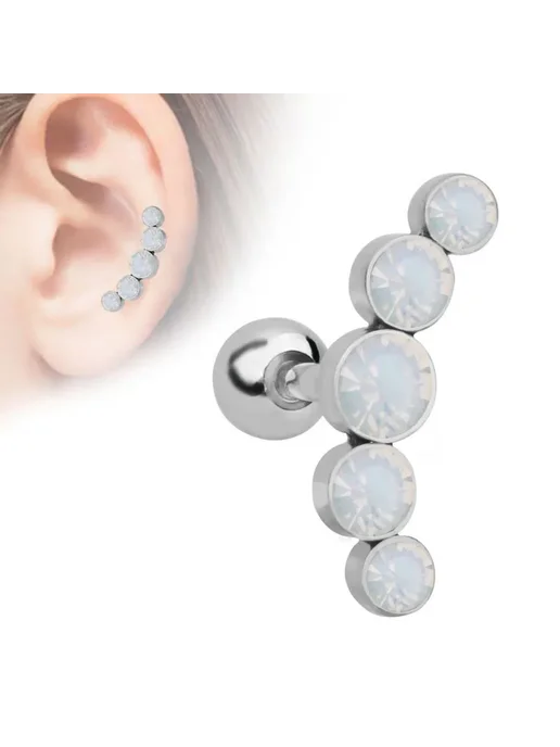 Alisouy кольца для пирсинга EM0781D Opal, вариант