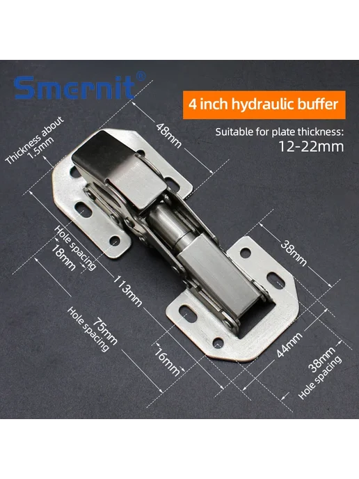 Smernit Петли мебельные 1pc XL hinge, вариант, фото 7