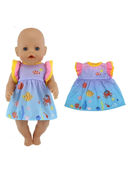 Hello Reborn Платье для куклы 43 см, цвет 08, розовый, фото 3