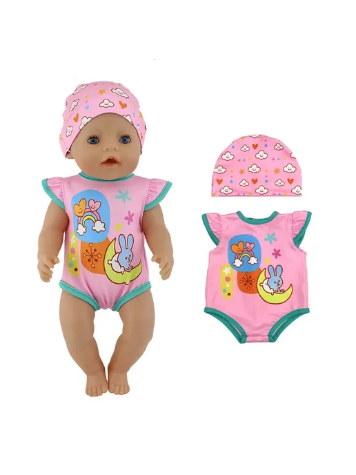 Hello Reborn Платье для куклы 43 см, цвет 08, розовый, фото 6