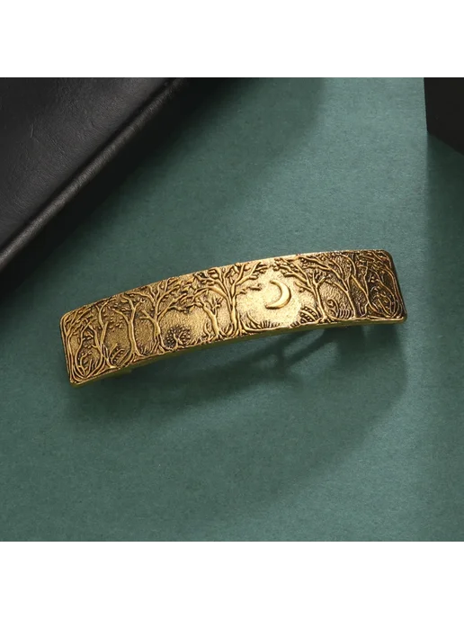 kkjoy Заколка для волос Moon Gold Color, золотой