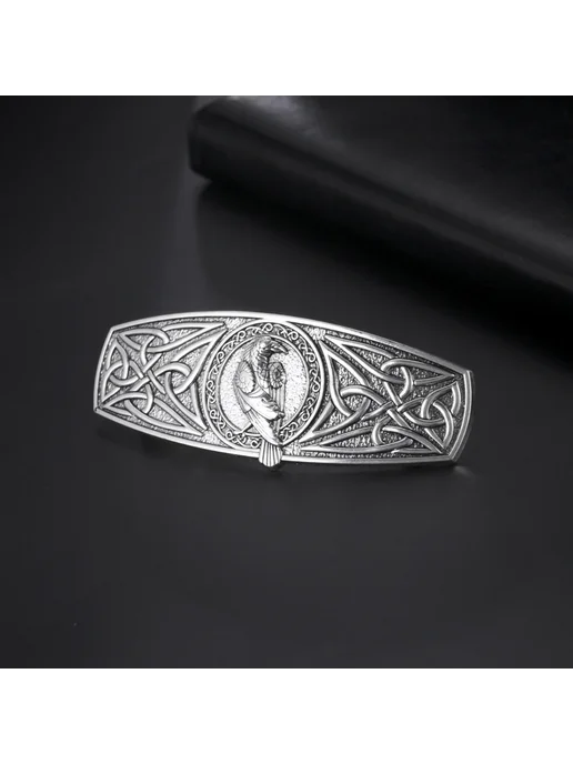 kkjoy Заколка для волос с орлом, Eagle Gold Color, серебристый