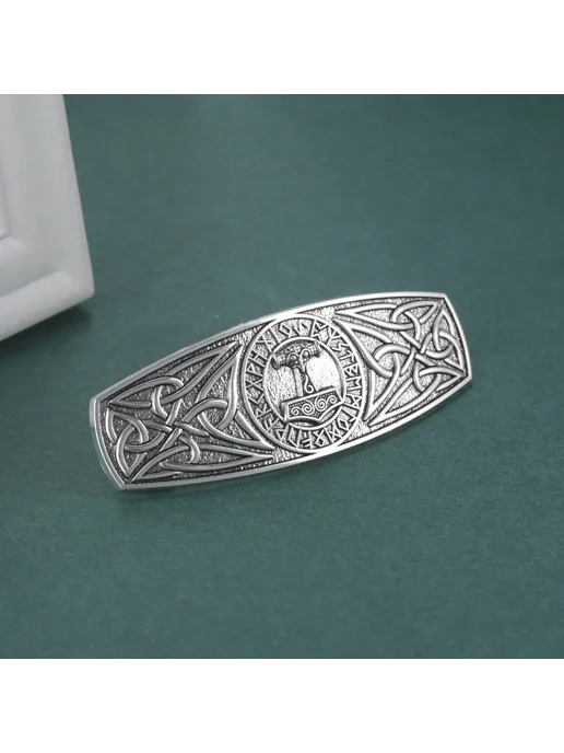 kkjoy Заколка для волос с орлом, Eagle Gold Color, серебристый, фото 2