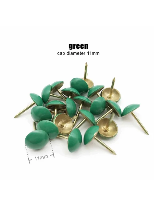 HZYUEGOU 25 шт. обивочные гвозди green, 25 шт