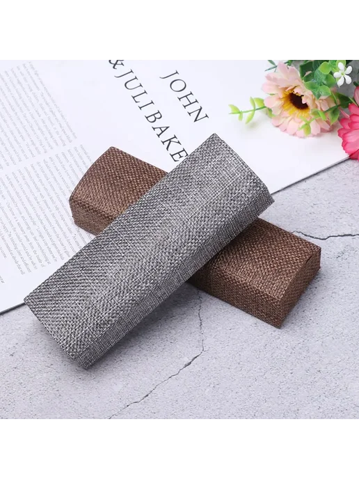Нет бренда Чехол для очков KLASSNUM из лёнa Белый, white, белый, фото 6