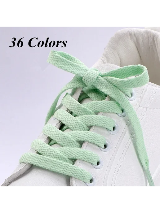 SMATLELF Шнурки для кроссовок белые Bright white, 160 см, белый, фото 5