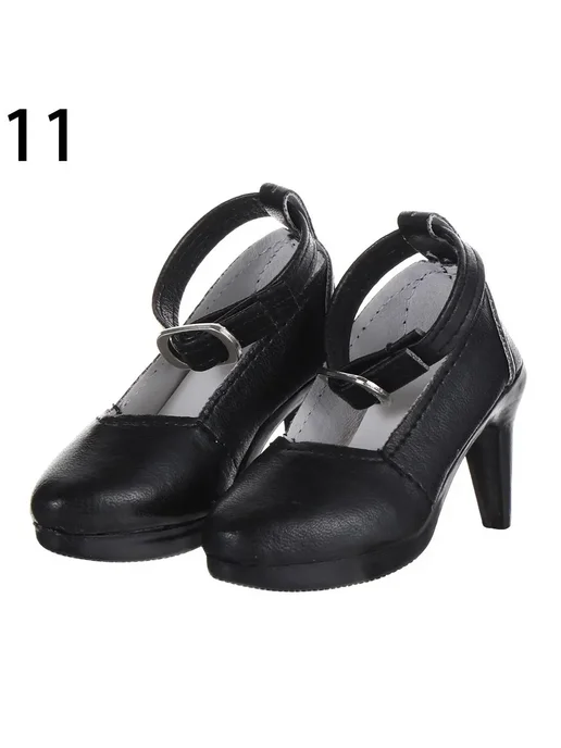 SIRENXI Кукольные туфли на каблуке, черные, 1 3, 7.8 см, U49-11, черный