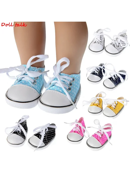 DOLL TALK Розовые кукольные кроссовки для куклы 43 см, розовый, фото 2