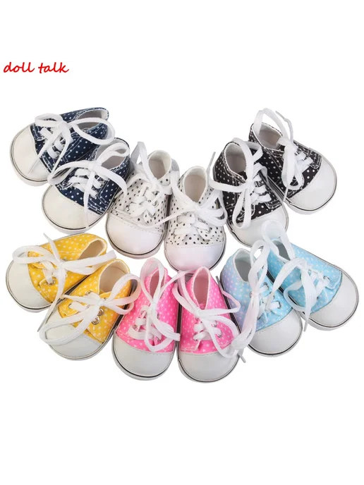 DOLL TALK Розовые кукольные кроссовки для куклы 43 см, розовый, фото 3