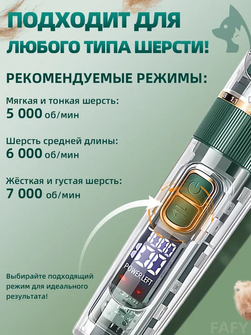 Машинка для стрижки собак и кошек и животных, вариант, фото 4