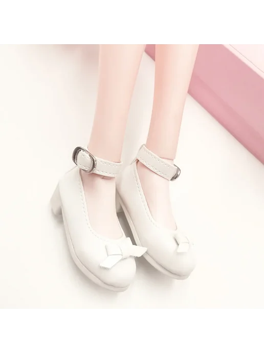 Нет бренда Кукольные сапоги розовые PU Leather 1 3 для кукол 60 см, розовый, фото 4