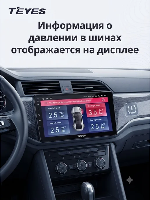 Система контроля давления в шинах TPMS Teyes, вариант, фото 5